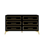 Commode contemporaine CraftPorch avec 6 tiroirs