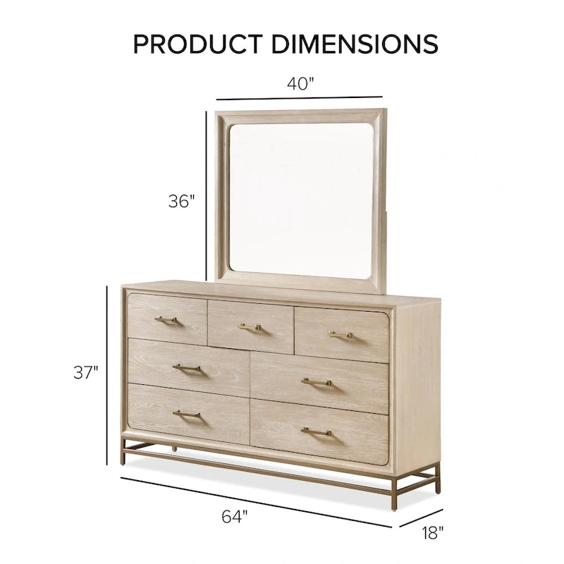 Ensemble de chambre à coucher 4 pièces en bois massif chêne de style transitionnel Drayden de Furniture of America