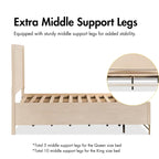 Ensemble de chambre à coucher 4 pièces en bois massif chêne de style transitionnel Drayden de Furniture of America