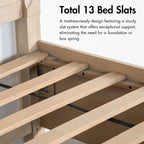Ensemble de chambre à coucher 4 pièces en bois massif chêne de style transitionnel Drayden de Furniture of America