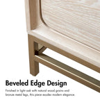 Ensemble de chambre à coucher 4 pièces en bois massif chêne de style transitionnel Drayden de Furniture of America