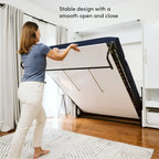 Lit escamotable Bestar Avalon fini lustré pour espaces polyvalents