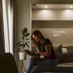Lit escamotable Bestar Avalon fini lustré pour espaces polyvalents