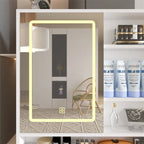 Makeup Vanity with Lights in 3 Colors & Openable Mirror, 4 Drawers