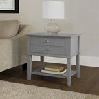 Table d'appoint Franklin 2 tiroirs noire