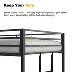 Twin over Twin Metal Bunk For Bedroom