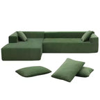 GDFStudio Elio Modern L-Shape 2 Piece Modular Sectional Sofa Set with Pollows