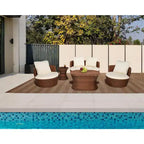 Jiallo Romantic Collection outdoor 5-piece Conversation Set
