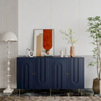 Meuble de rangement moderne en bois à 4 portes pour salon