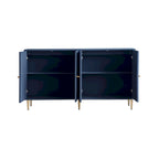 Meuble de rangement moderne en bois à 4 portes pour salon