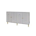 Meuble de rangement moderne en bois à 4 portes pour salon