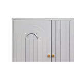 Meuble de rangement moderne en bois à 4 portes pour salon
