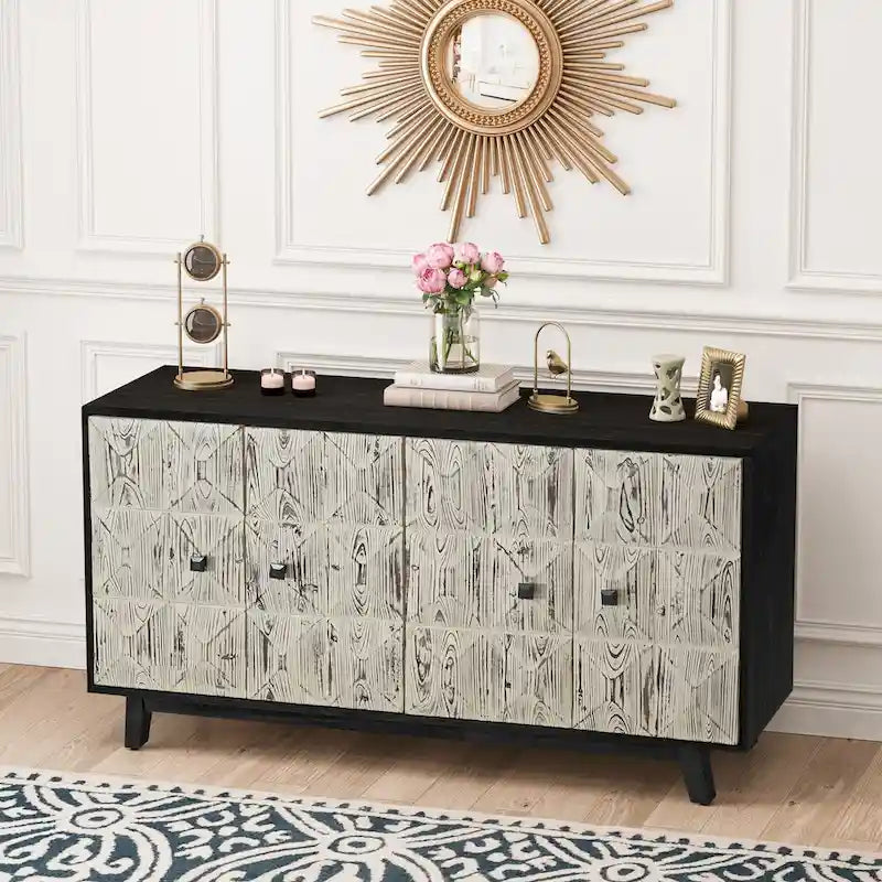 59.84 4 Doors Vintage Sideboard ,Freestanding Sideboard