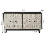 59.84 4 Doors Vintage Sideboard ,Freestanding Sideboard