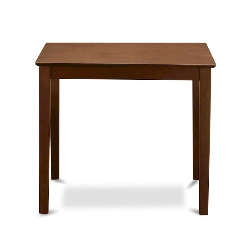 East West Furniture 5 Piece Counter Height Set- a Square Table and 4 Chairs, Mahogany(Seat Type Option)