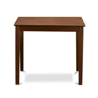 East West Furniture 5 Piece Counter Height Set- a Square Table and 4 Chairs, Mahogany(Seat Type Option)