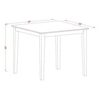 East West Furniture Ensemble 5 pièces hauteur comptoir - une table carrée et 4 chaises, Acajou (Option de type de siège)