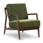Poly & Bark Verity 25 Fabric Lounge Chair - Solid Wood Frame