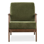 Fauteuil Verity 25 en tissu Poly & Bark - Piètement en bois massif