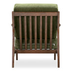 Fauteuil Verity 25 en tissu Poly & Bark - Piètement en bois massif