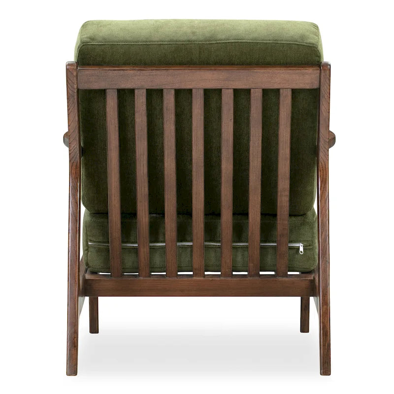 Fauteuil Verity 25 en tissu Poly & Bark - Piètement en bois massif