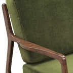 Fauteuil Verity 25 en tissu Poly & Bark - Piètement en bois massif