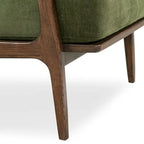 Fauteuil Verity 25 en tissu Poly & Bark - Piètement en bois massif