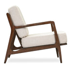 Fauteuil Verity 25 en tissu Poly & Bark - Piètement en bois massif