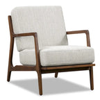 Fauteuil Verity 25 en tissu Poly & Bark - Piètement en bois massif