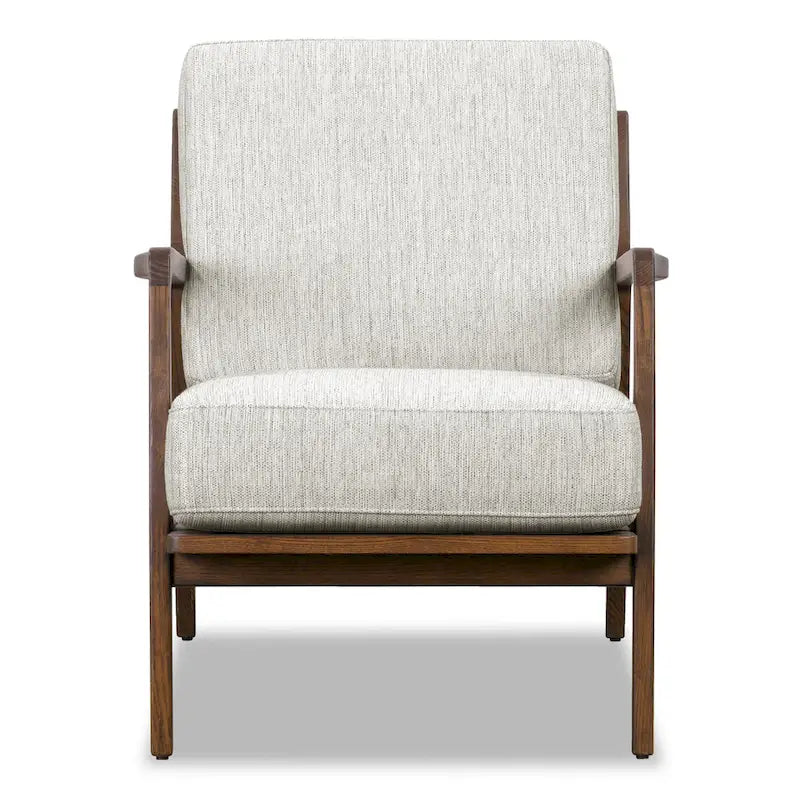 Fauteuil Verity 25 en tissu Poly & Bark - Piètement en bois massif