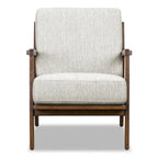 Fauteuil Verity 25 en tissu Poly & Bark - Piètement en bois massif