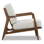 Fauteuil Verity 25 en tissu Poly & Bark - Piètement en bois massif