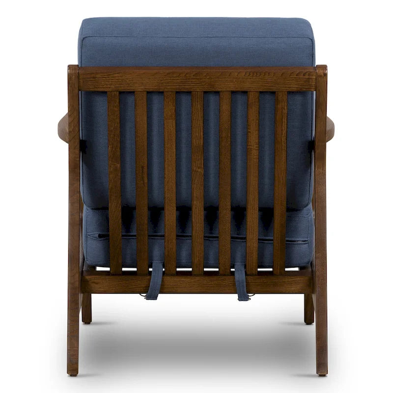 Fauteuil Verity 25 en tissu Poly & Bark - Piètement en bois massif