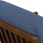 Fauteuil Verity 25 en tissu Poly & Bark - Piètement en bois massif