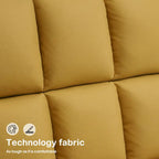 MCombo Swivel Accent Chairs, Modern Leisure Chairs for Living Room, Upholstered Armless Chair, Leathaire Fabric 4380