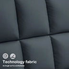 MCombo Swivel Accent Chairs, Modern Leisure Chairs for Living Room, Upholstered Armless Chair, Leathaire Fabric 4380