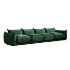 Canapé d'angle en U 130, Sectionnel modulaire minimaliste en chenille 6 places avec ottoman de méridienne réversible