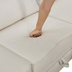 Canapé d'angle modulable moderne en U, convertible avec méridienne réversible pour salon, siège de rangement, 6 pièces