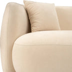Sagebrook Home Neutral Modern 4 Seat Rectangle Curved Sofa - 117 x 49 x 31