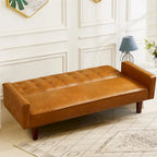 Canapé-lit, Canapé-lit Futon, Canapé-lit Futon en similicuir, Canapé-lit 2 places pour salon, Chambre d'amis