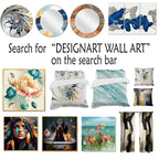 Designart Pastel Abstract With Blue Black & Gold Spots III Upholstered Fractals Accent Chair and Modern Arm Chair