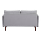 Canapé Causeuse Yucca Moderne, Polyester / Cuir Vegan - 2 Coussins Inclus