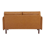 Canapé Causeuse Yucca Moderne, Polyester / Cuir Vegan - 2 Coussins Inclus