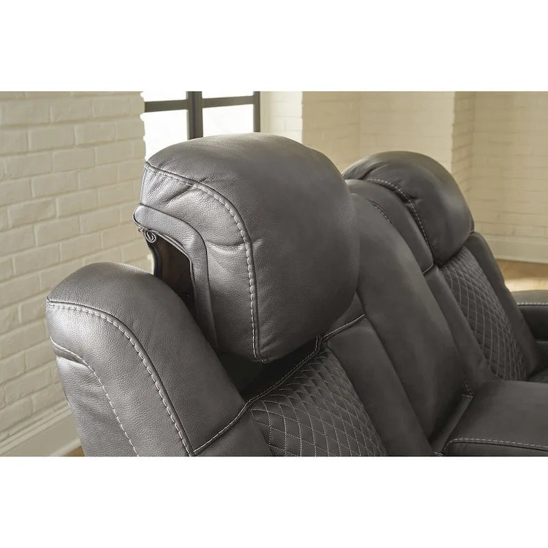 Signature Design by Ashley Fyne-Dyme Power Reclining Sofa - 85 W x 43 D x 43 H