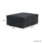 Oversized Corduroy Fabrics Sectional Sofa Set