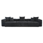 Oversized Corduroy Fabrics Sectional Sofa Set