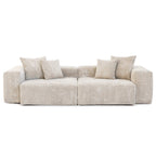 Oversized Corduroy Fabrics Sectional Sofa Set