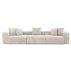 Oversized Corduroy Fabrics Sectional Sofa Set