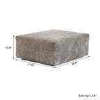 Oversized Corduroy Fabrics Sectional Sofa Set