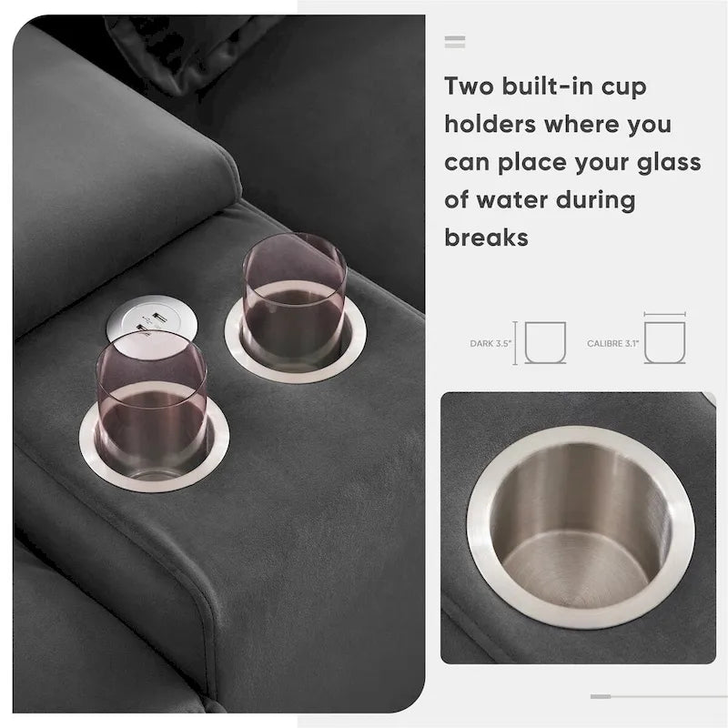 Sleeper Couch Set with Chaise